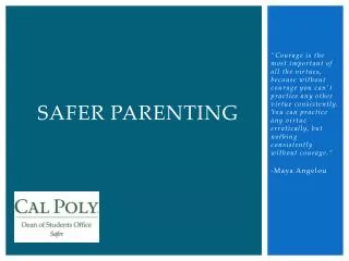 Safer Parenting