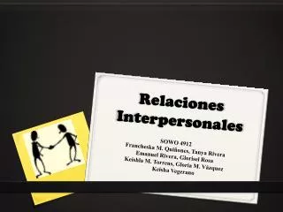 relaciones interpersonales