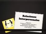 Relaciones Interpersonales - slide 1