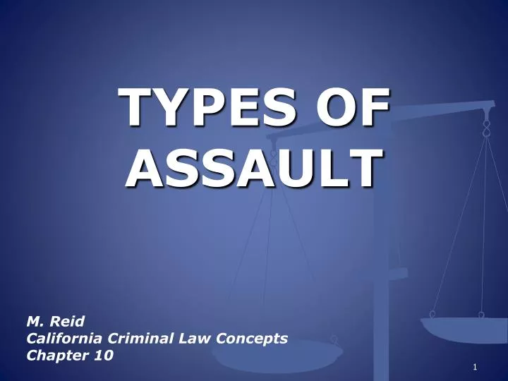 types of assault