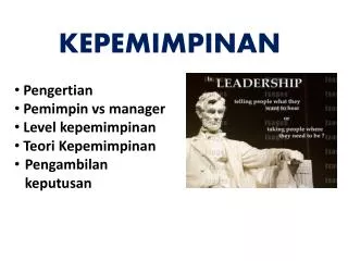 kepemimpinan