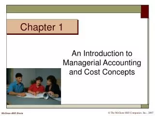 an introduction to managerial accounting and cost concepts