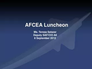 AFCEA Luncheon