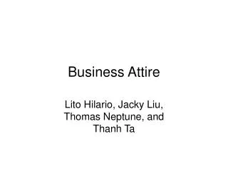 Business Attire