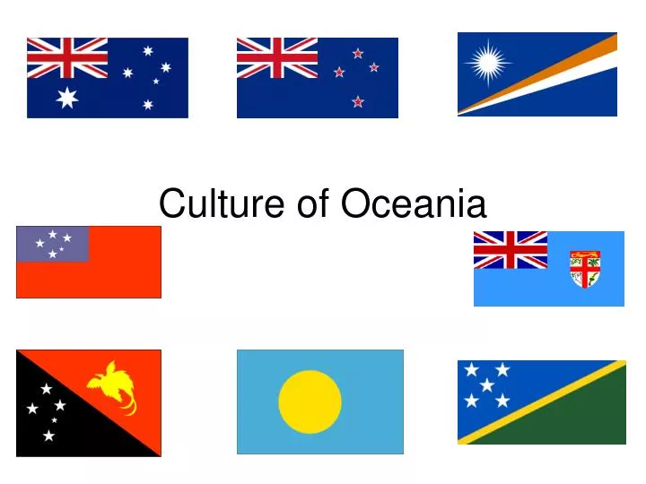 culture of oceania