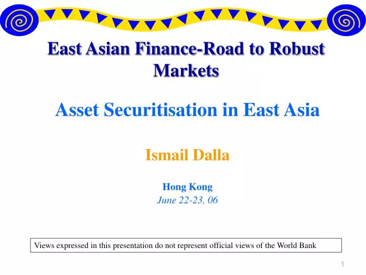 east asian finance road to robust markets
