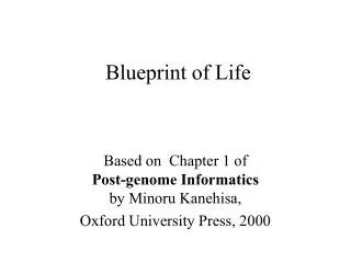 Blueprint of Life
