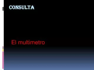 el multimetro