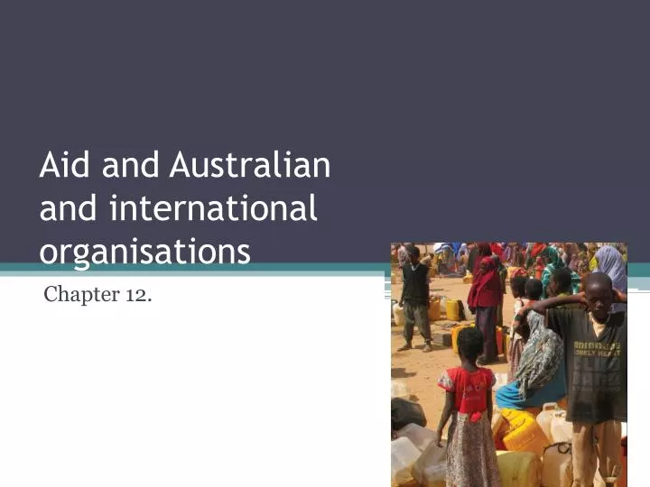 aid and australian and international organisations