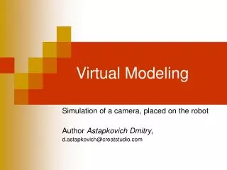 Virtual Modeling