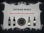 Gotham Wines - slide 1