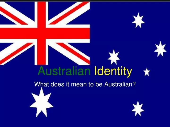 australian identity