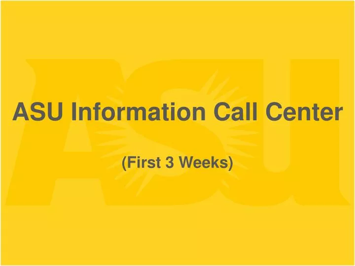 asu information call center
