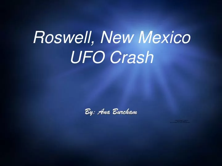 roswell new mexico ufo crash