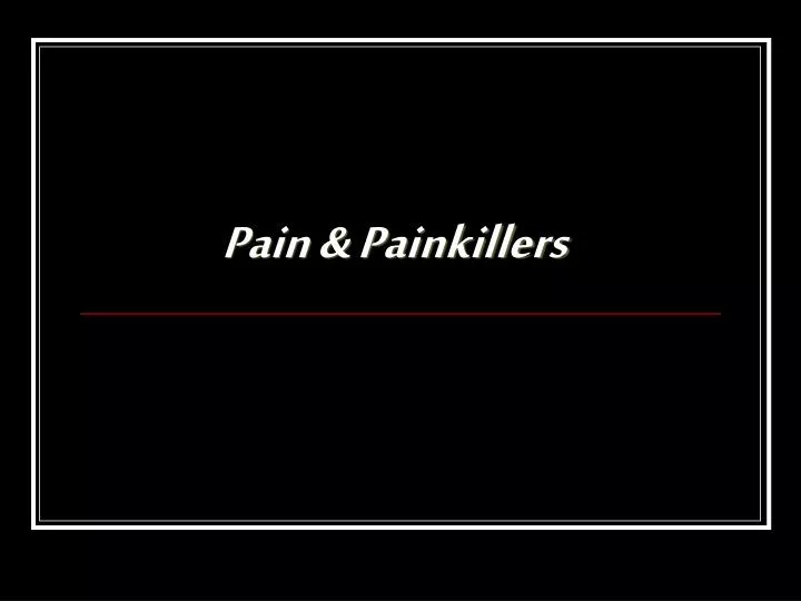 pain painkillers