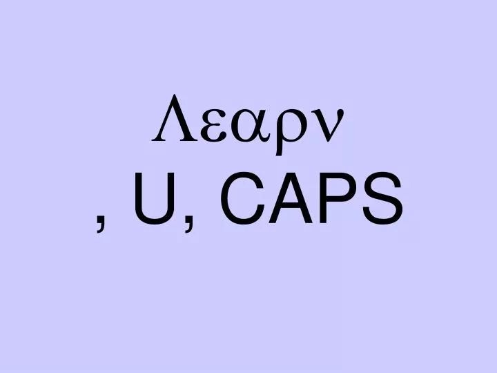 learn u caps