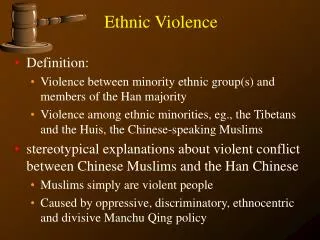 Ethnic Violence