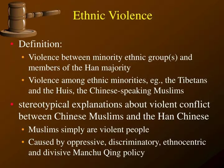 ethnic violence