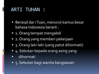 arti tuhan