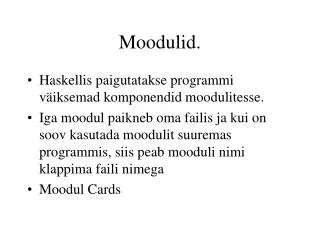 moodulid