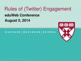 Rules of (Twitter) Engagement