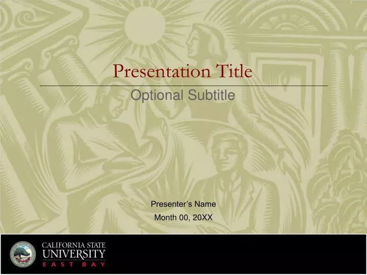 presentation title optional subtitle