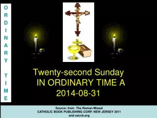 Twenty-second Sunday IN ORDINARY TIME A 2014-08-31