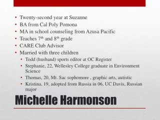 Michelle Harmonson