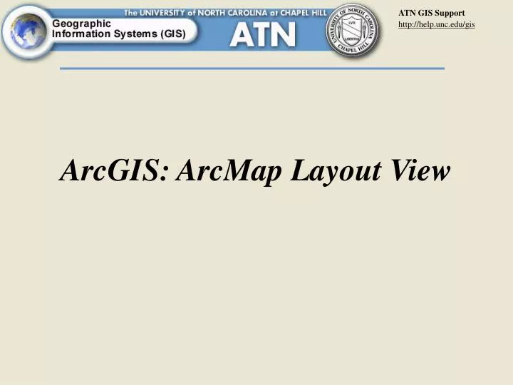 arcgis arcmap layout view