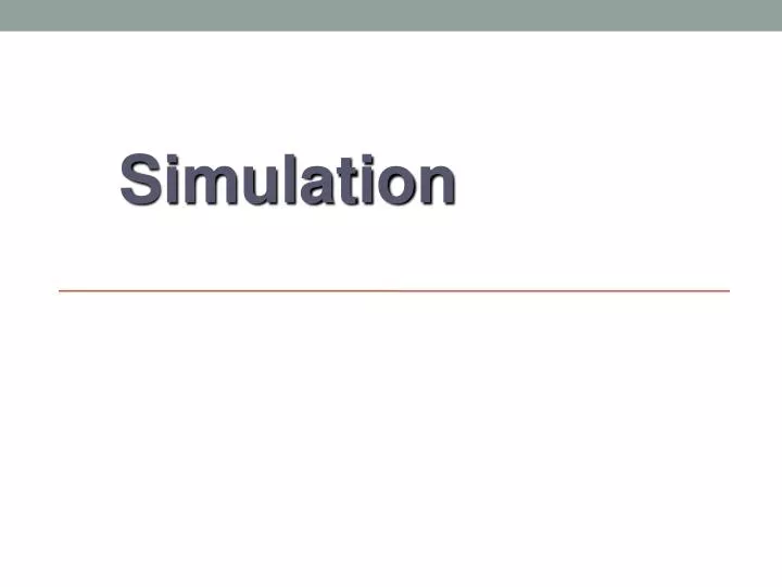 simulation