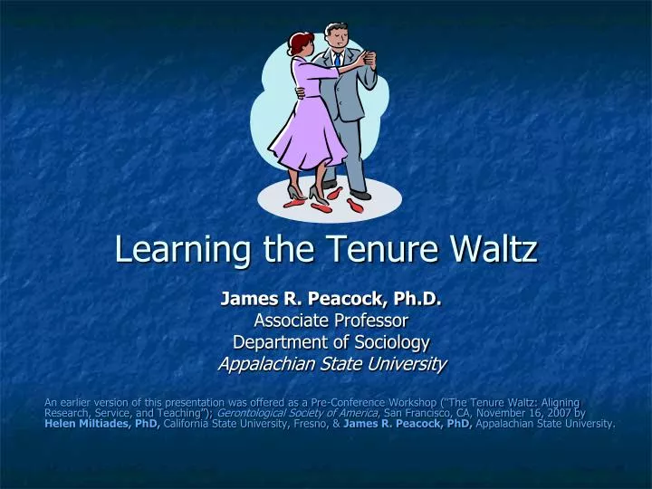 learning the tenure waltz