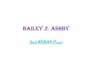 Bailey E. Ashby