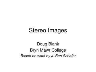 Stereo Images