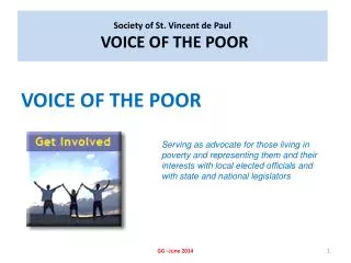 Society of St. Vincent de Paul VOICE OF THE POOR