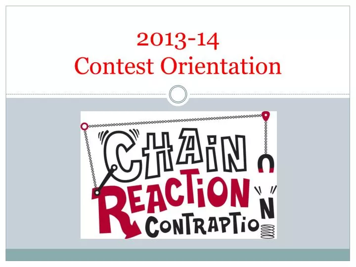 2013 14 contest orientation
