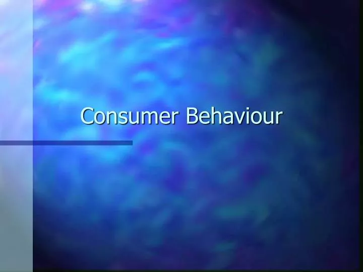 consumer behaviour