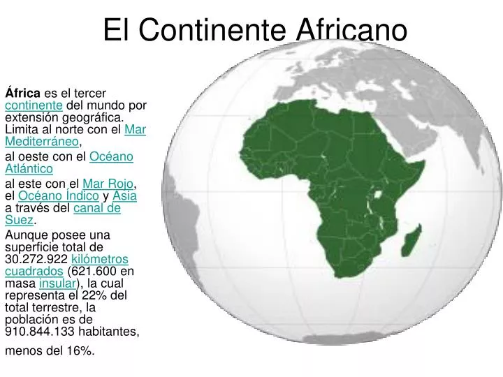 el continente africano