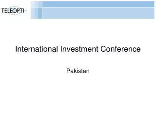 International Investment Conference