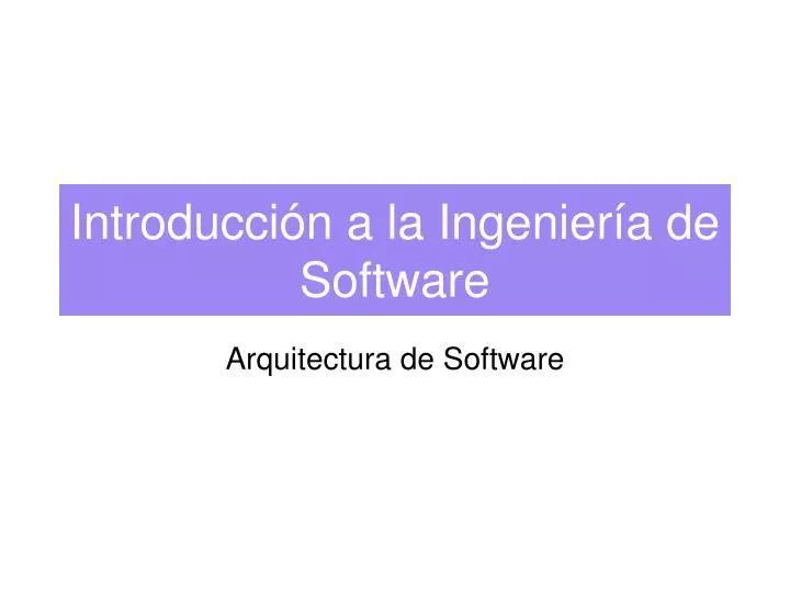 introducci n a la ingenier a de software