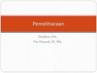 pemeliharaan