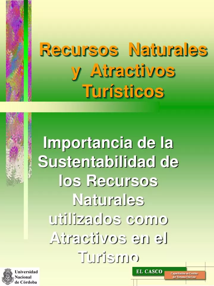 recursos naturales y atractivos tur sticos