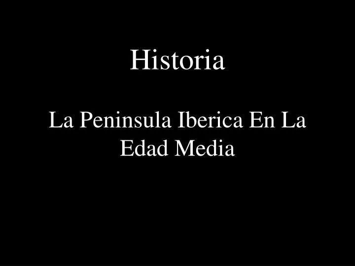 historia la peninsula iberica en la edad media