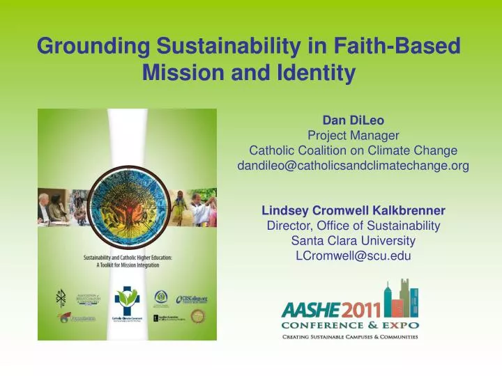 grounding sustainability in faith based mission and identity