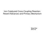 Iron Catalyzed Cross-Coupling Reaction: Recent Advances and Primary Mechanism - slide 1