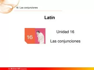 unidad 16 las conjunciones