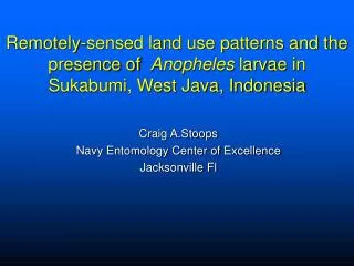 Craig A.Stoops Navy Entomology Center of Excellence Jacksonville Fl
