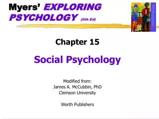 myers exploring psychology 6th ed