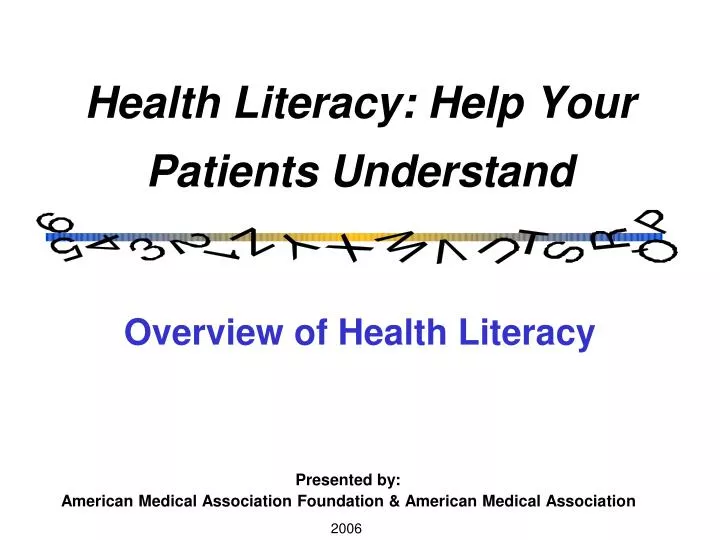 health literacy help your patients understand