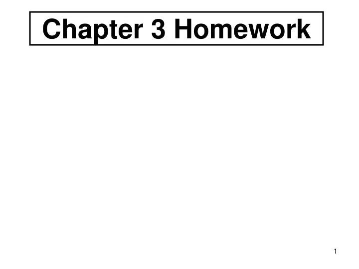 chapter 3 homework