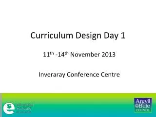 Curriculum Design Day 1